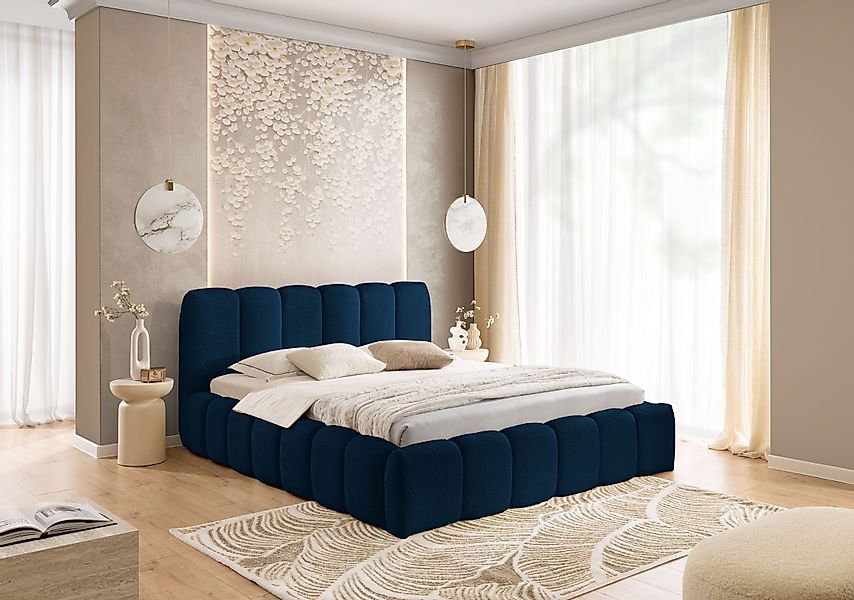 yourhouse24 Polsterbett Micandi mit Bettkasten (Bettgestell mit Lattenrost) günstig online kaufen