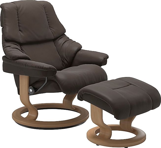 Stressless® Relaxsessel »Reno«, (Set, Relaxsessel mit Hocker), mit Hocker, günstig online kaufen