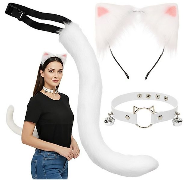 Ruhhy Kostüm Katzenkostüm 3-tlg Fuchsverkleidung, Angenehm und komfortabel günstig online kaufen