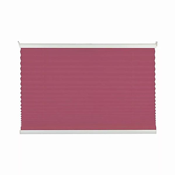 home24 mydeco Plissee Free III 80x210 cm (BxH) Pink Kunstfaser Modern günstig online kaufen