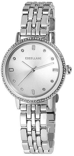 Excellanc Quarzuhr 1800248 mit Metallarmband, Similibesatz, günstig online kaufen