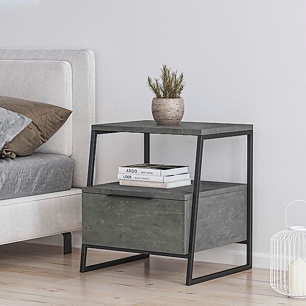 Decortie Nachttisch "PAL NACHTTISCH MIT SCHUBLADEN" Packung, 1 Stk. tlg. Le günstig online kaufen