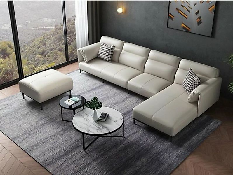 JVmoebel Ecksofa Ecke Ecksofa L-Form Wohnlandschaft Sofa Couch Polster Garn günstig online kaufen