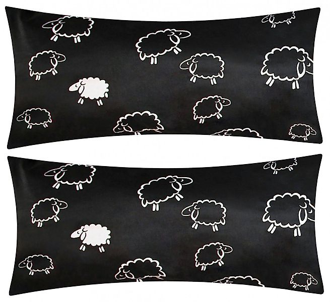 Heubergshop Kissenbezüge, (2 Stück), 40x80cm Schafe günstig online kaufen