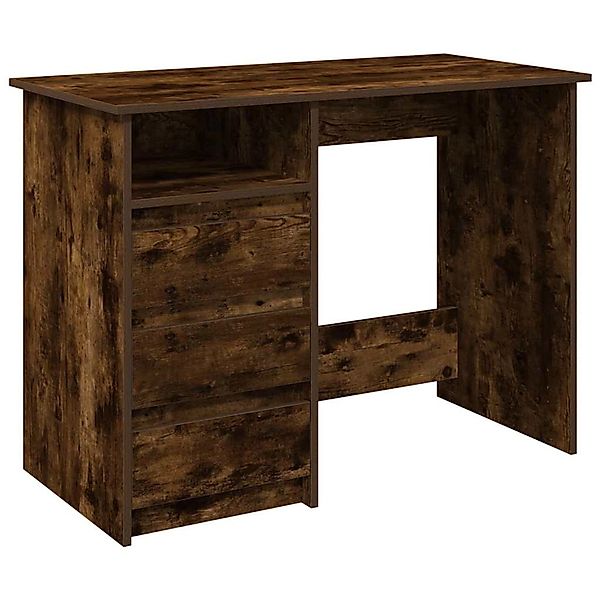 vidaXL Schreibtisch Räuchereiche 102x50x75 cm Holzwerkstoff 860467 günstig online kaufen