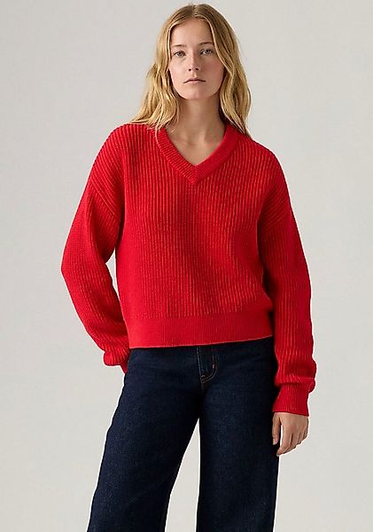 Levi's® Strickpullover REESE VNECK SWEAT mit V-Ausschnitt günstig online kaufen