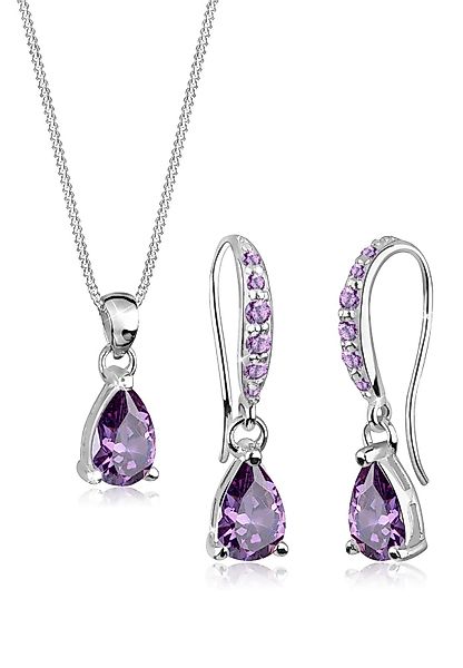 Elli Schmuckset Ohrhänger Anhänger mit Zirkonia günstig online kaufen