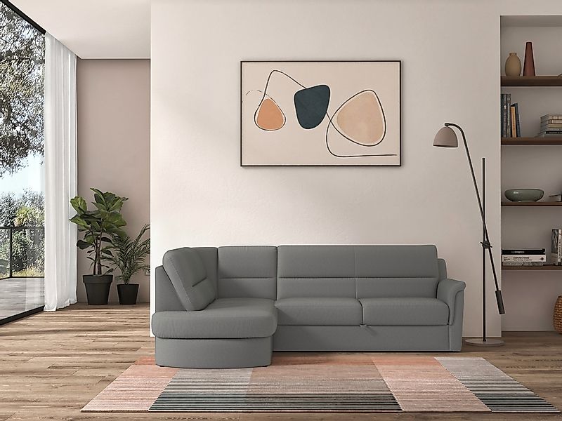 sit&more Ecksofa »Panini L-Form«, wahlweise mit Vorziehsitz und Bettkasten günstig online kaufen