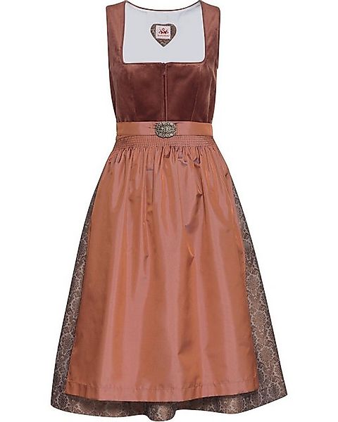 Spieth & Wensky Dirndl Samt Midi-Dirndl Elli günstig online kaufen