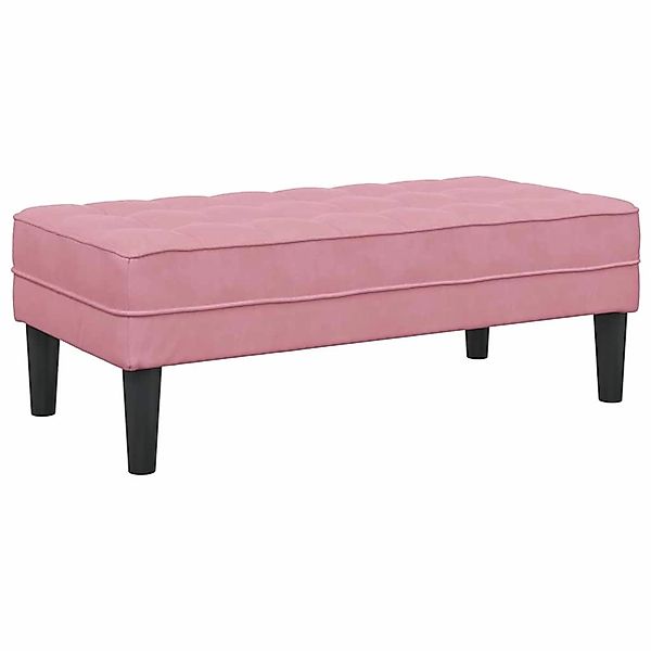 vidaXL Bank Rosa 113 x 57 x 39 cm Samt 42001951 günstig online kaufen