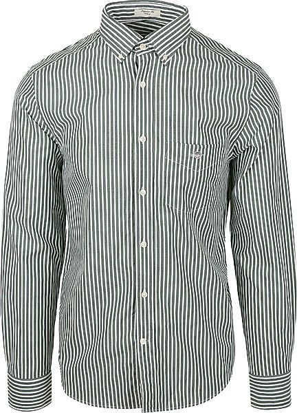 Gant Freizeithemd Stripe Grün - Größe 3XL günstig online kaufen
