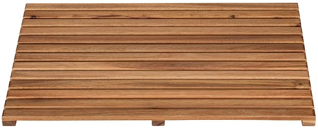 WENKO Duschmatte "Modell Indoor & Outdoor" Höhe 2,5 mm Duschrost aus Akazie günstig online kaufen