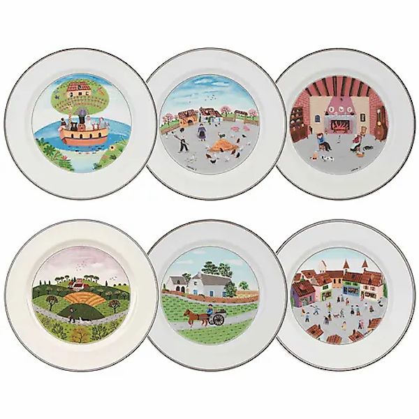 Villeroy & Boch Speiseteller »Speiseteller Kollektion Design Naif ø 27 cm 6 günstig online kaufen