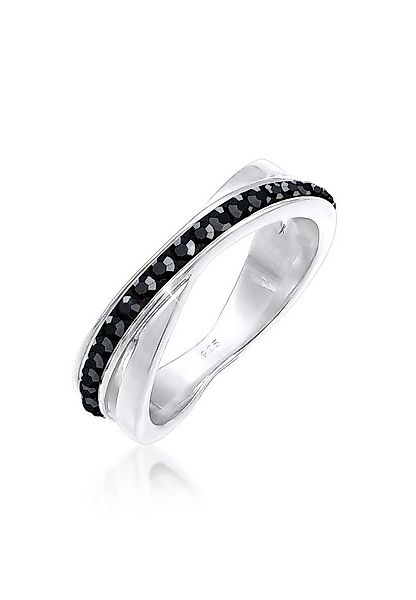 Elli Fingerring Wickelring Zart 925 Silber, mit Kristallen von Swarovski® günstig online kaufen
