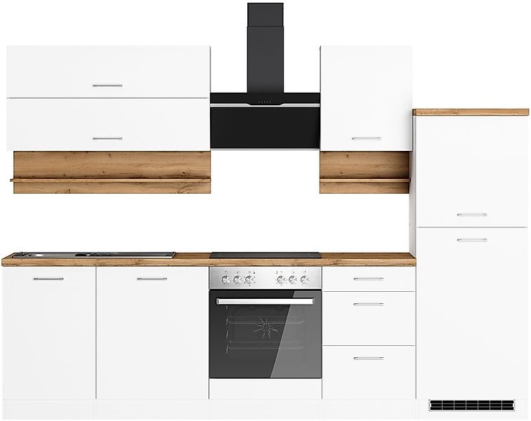 KOCHSTATION Küchenzeile "KS-Milan", 280 cm breit, robuste Metallauszüge, vi günstig online kaufen