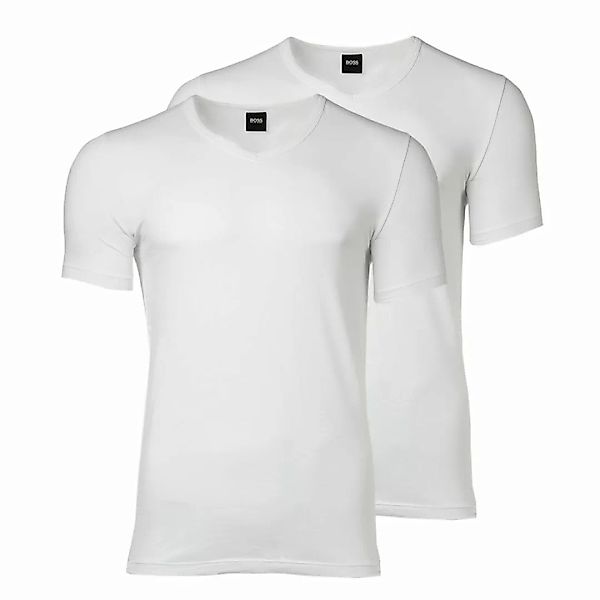 HUGO BOSS 2 Pack Slim Fit V-Neck T-Shirt, Shirt VN Uni S-XXL - Schwarz oder günstig online kaufen