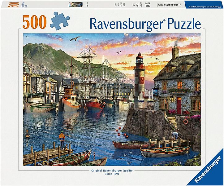Ravensburger Puzzle Morgens am Hafen, 500 günstig online kaufen