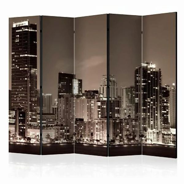artgeist Paravent Miami in Sepia II [Room Dividers] sand Gr. 225 x 172 günstig online kaufen