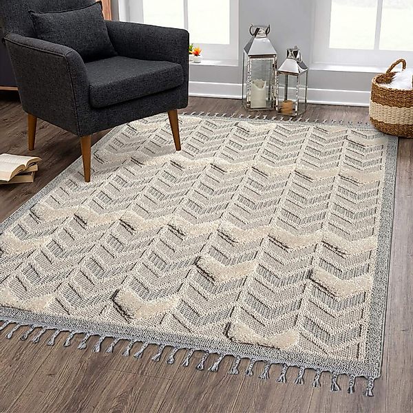 Carpet City Hochflor-Teppich "VALENCIA 920" rechteckig 20 mm Höhe Läufer, B günstig online kaufen