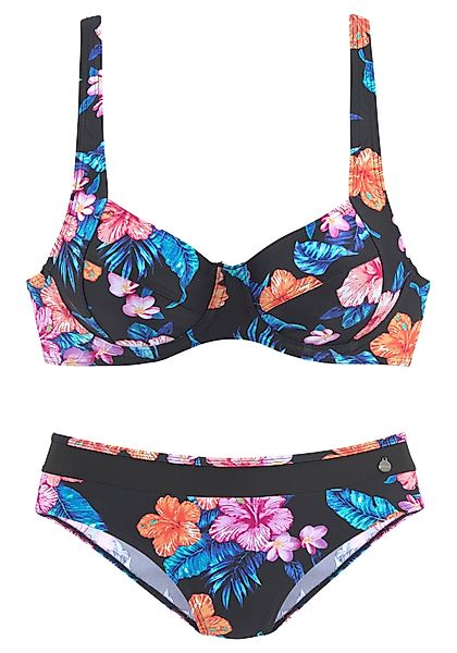 LASCANA Bügel-Bikini, mit breiten Trägern und Print günstig online kaufen