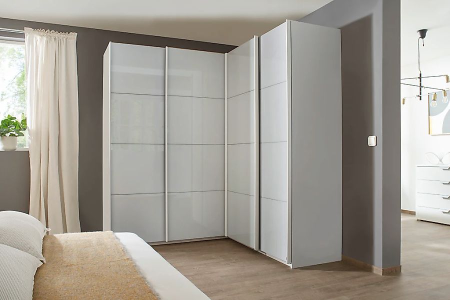 rauch Schwebetürenschrank "Kleiderschrank Garderobe Eckkleiderschrank QUADR günstig online kaufen