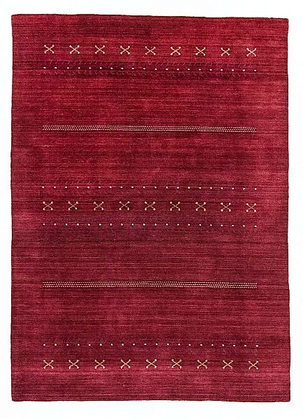 morgenland Wollteppich »Loribaft Teppich handgewebt rot«, rechteckig, Kurzf günstig online kaufen