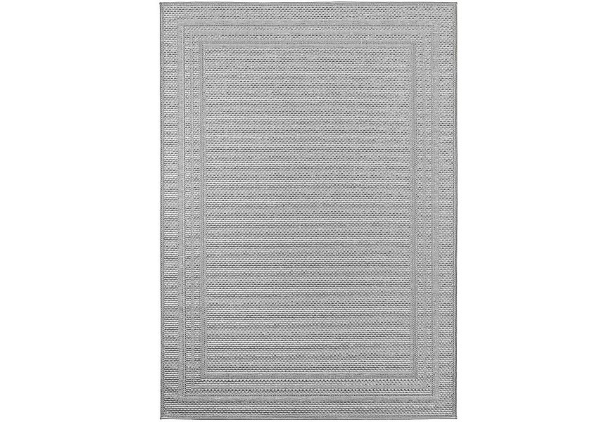 Teppium Teppich Schlichter Flatweave Teppich mit Rahmen, Rechteckig, Höhe: günstig online kaufen