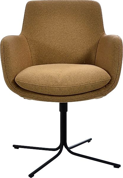K+W Komfort & Wohnen Drehstuhl "Pego" () filigranem 4-Fuß-Gestell in schwar günstig online kaufen