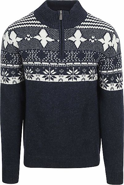 Suitable Odde Half Zip Pullover Wool Blend Navy - Größe XL günstig online kaufen