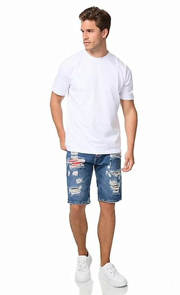 Denim House Jeansshorts Ausgefallene Destroyed Jeans Capri Herren Bermuda B günstig online kaufen