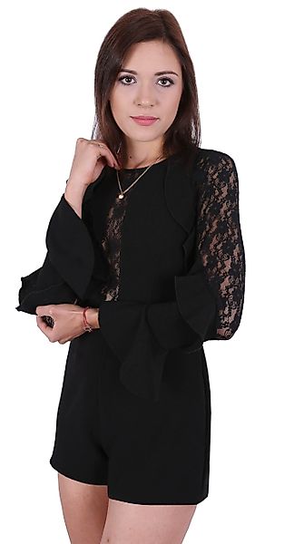 Sarcia.eu Culotte-Overall John Zack Schwarzer kurzer günstig online kaufen
