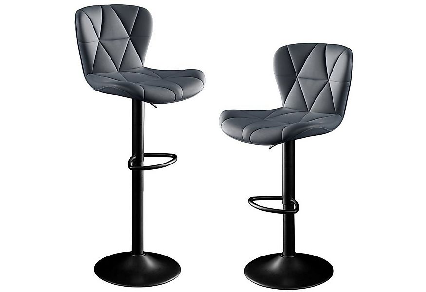 HawthyHome Barhocker Barstuhl, Höhenverstellbar mit Rückenlehne, 360° Drehb günstig online kaufen