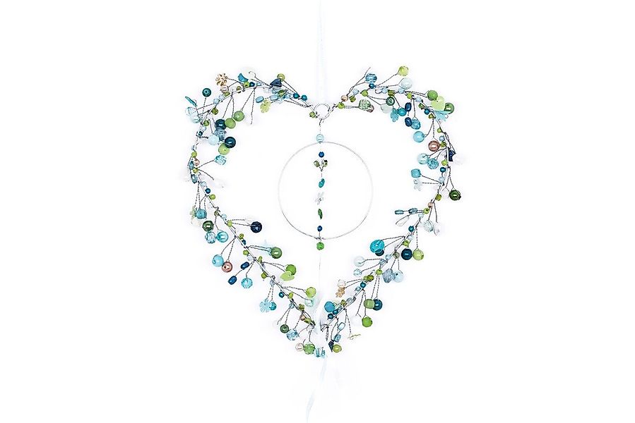 Overbeck And Friends Dekokranz Herz 8 Nordic, handgefertigt, Perlen-Deko, c günstig online kaufen