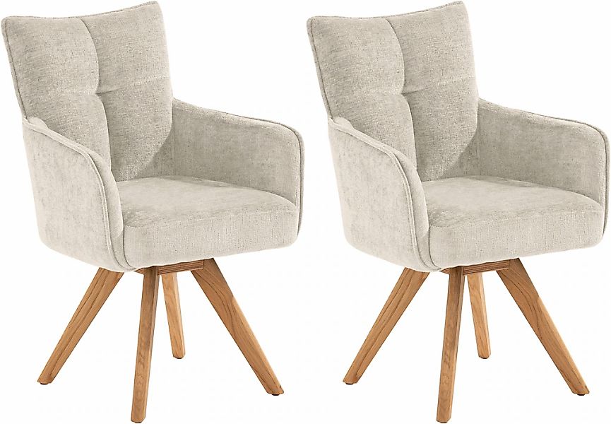 set one by Musterring Armlehnstuhl "Tucson" (Set) 2er-Set, drehbar mit Rück günstig online kaufen