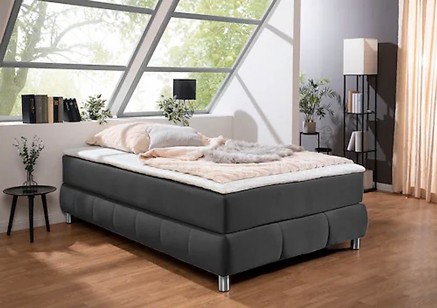 Home affaire Boxspringbett »Salo« Ohne Kopfteil, inkl. Topper, auch in Über günstig online kaufen