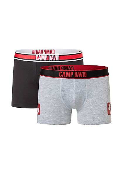 CAMP DAVID Boxershorts "casual" 2 Paar, mit elastischem Bund günstig online kaufen