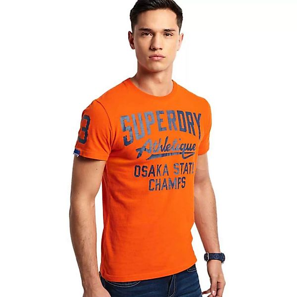 Superdry Track&field Graphic 185 Kurzarm T-shirt L Denver Orange günstig online kaufen