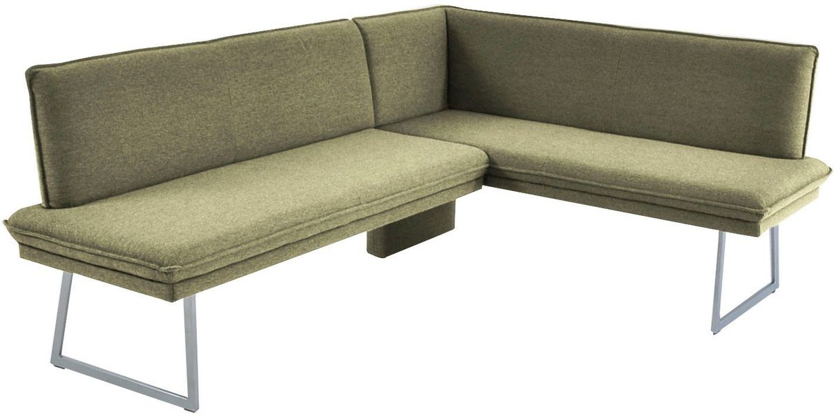 K+W Komfort & Wohnen Eckbank mit Sattlernaht und schmaler Kufe, langer Sche günstig online kaufen