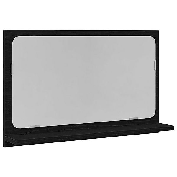 vidaXL Badezimmerspiegelschrank Badspiegel Schwarz Eiche 60x10,5x37 cm Holz günstig online kaufen