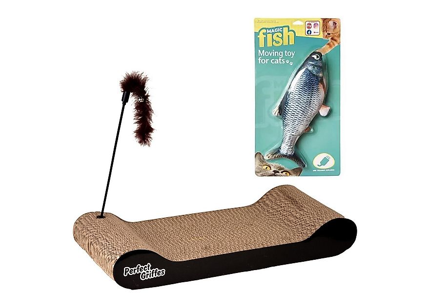 Venteo Tier-Aktivitätsspiel Magic Fish + Perfect Griffes, Katzen Fisch elek günstig online kaufen