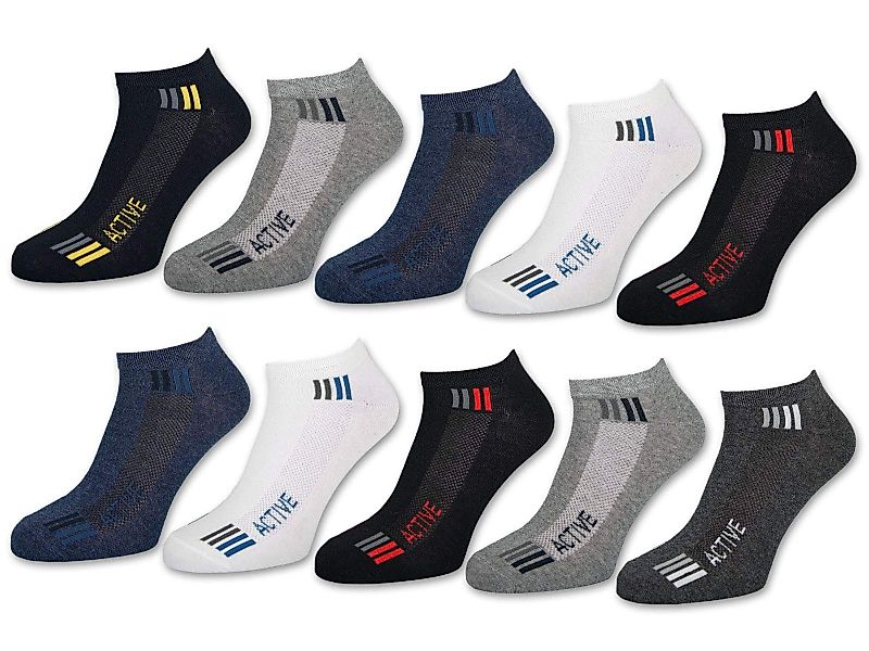 sockenkauf24 Sneakersocken 10 Paar Herren SPORT günstig online kaufen