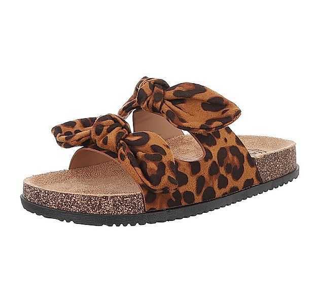 Ital-Design Bequeme Damen-Sandalen mit Bändern für den Sommer Pantolette (8 günstig online kaufen