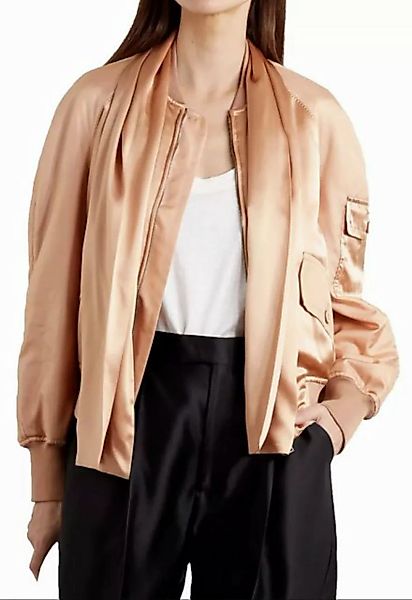 Tom Ford Bomberjacke Seiden Blouson Jacke mit abnehmbarem Schal Gerippter S günstig online kaufen