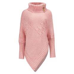 Mississhop Strickponcho Poncho Strick Sweatshirt Pullover günstig online kaufen