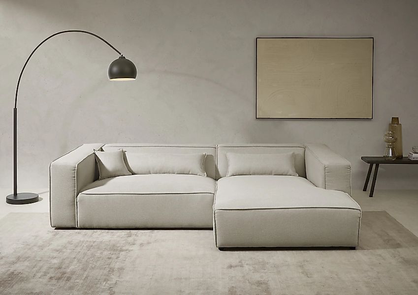 LeGer Home by Lena Gercke Ecksofa "PIARA XXL, Big-Sofa in Cord oder Leineno günstig online kaufen