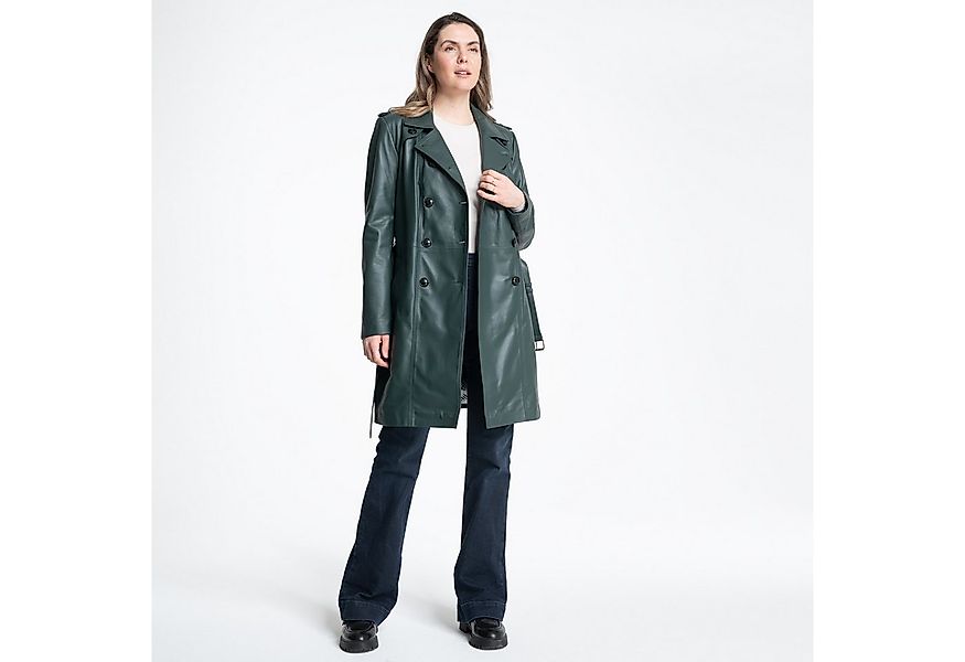Mouflon Ledermantel Emilia Echter Lammnappa-Leder-Trenchcoat mit Gürtel günstig online kaufen