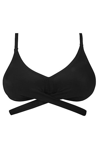 Antigel Triangel-Bikini-Oberteil ohne Bügel La Chiquissima XLB schwarz günstig online kaufen