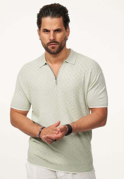 SOULSTAR Poloshirt mit Half-Zip Herren Kurzarm günstig online kaufen