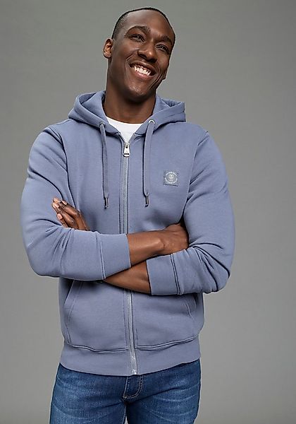 DELMAO Sweatjacke mit Kapuze, mit Kordelzug, aus angerauter Sweatware, mit günstig online kaufen