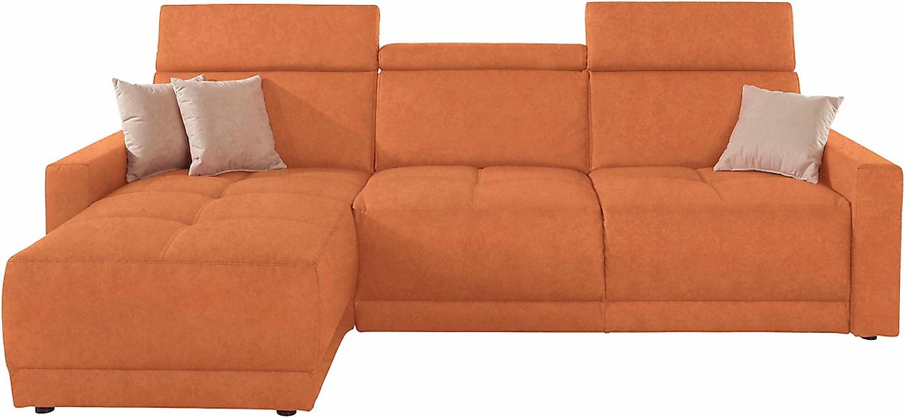 DOMO collection Ecksofa "Ava mit moderner Sitzheftung & toller Doppelnaht, günstig online kaufen